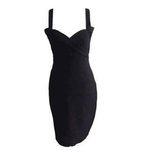 Black Bandeau Bodycon Dress 6/8